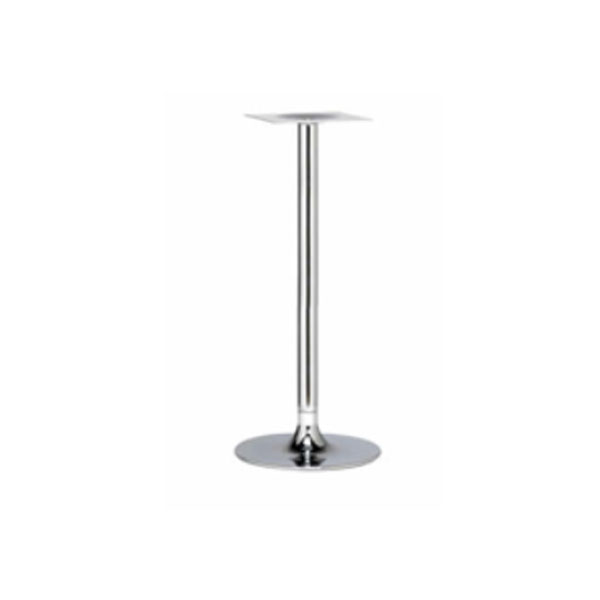 Trumpet Large Chrome High Poseur Table Base KP Seating