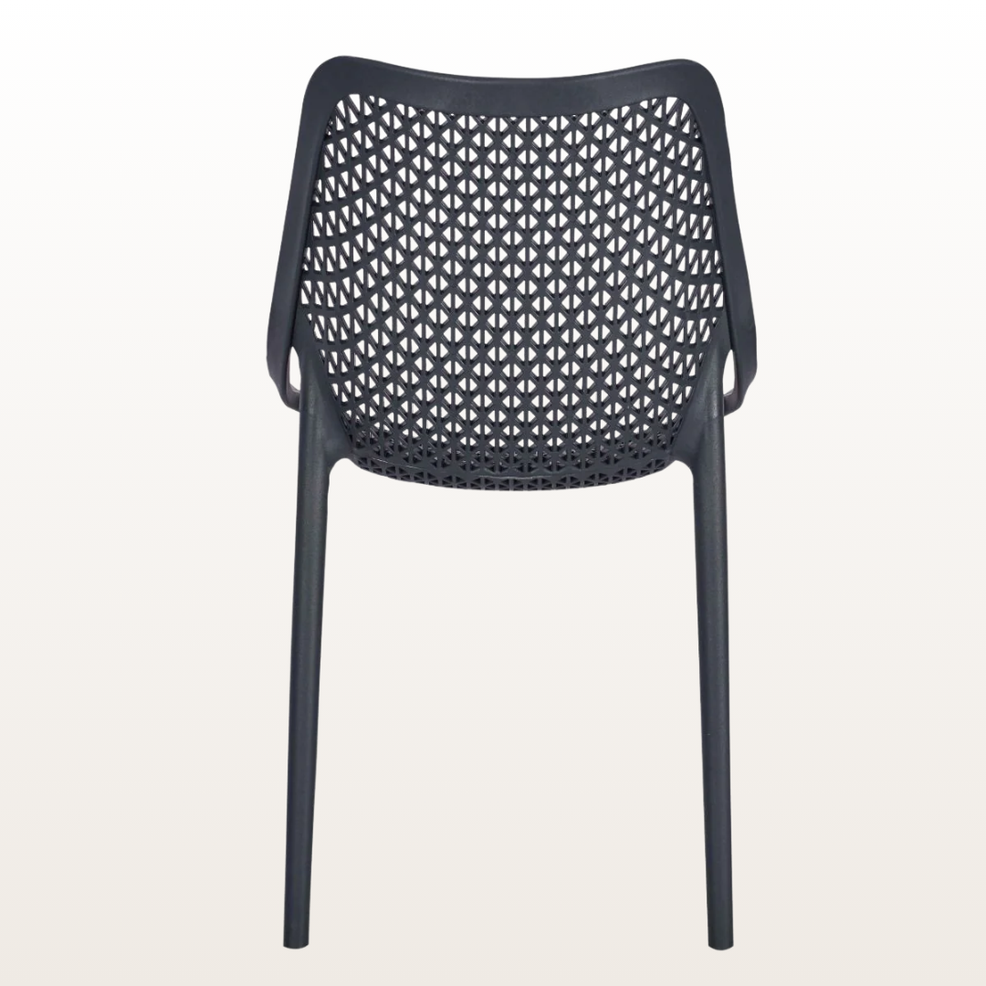 Genoa Side Chair (Anthracite) - Back View