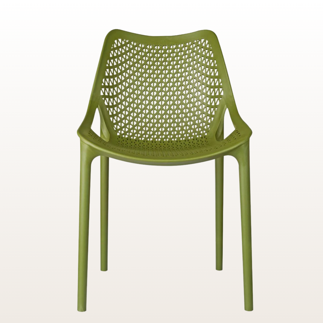 Genoa Side Chair (Olive) - Front View