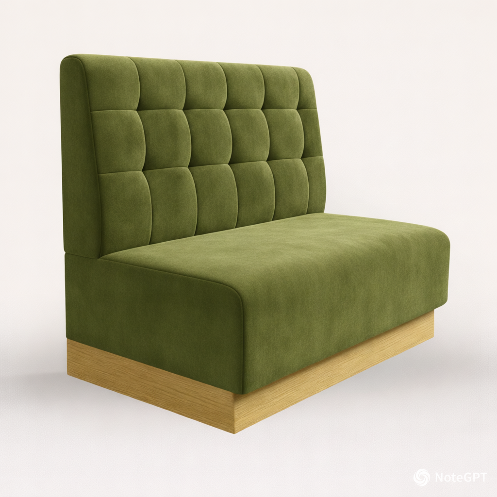 KPS Square Tufted Back Banquette Seating