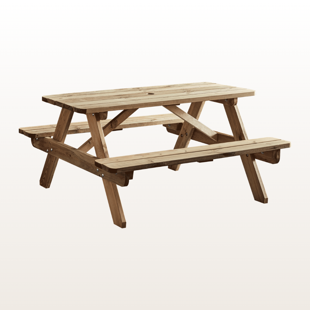 HEREFORD PICNIC TABLE - 6 SEATER