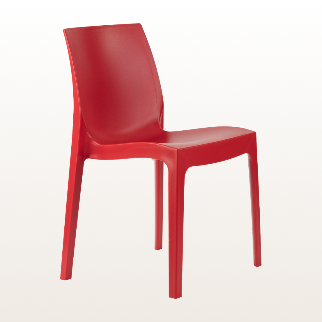 STRATA POLYPROPYLENE CHAIRS - Red