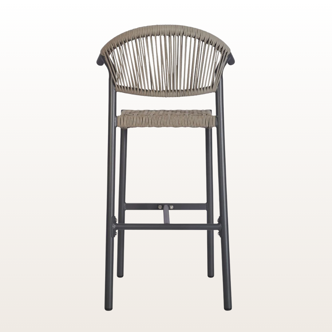 Barcelona High Stool (Grey)_Back View