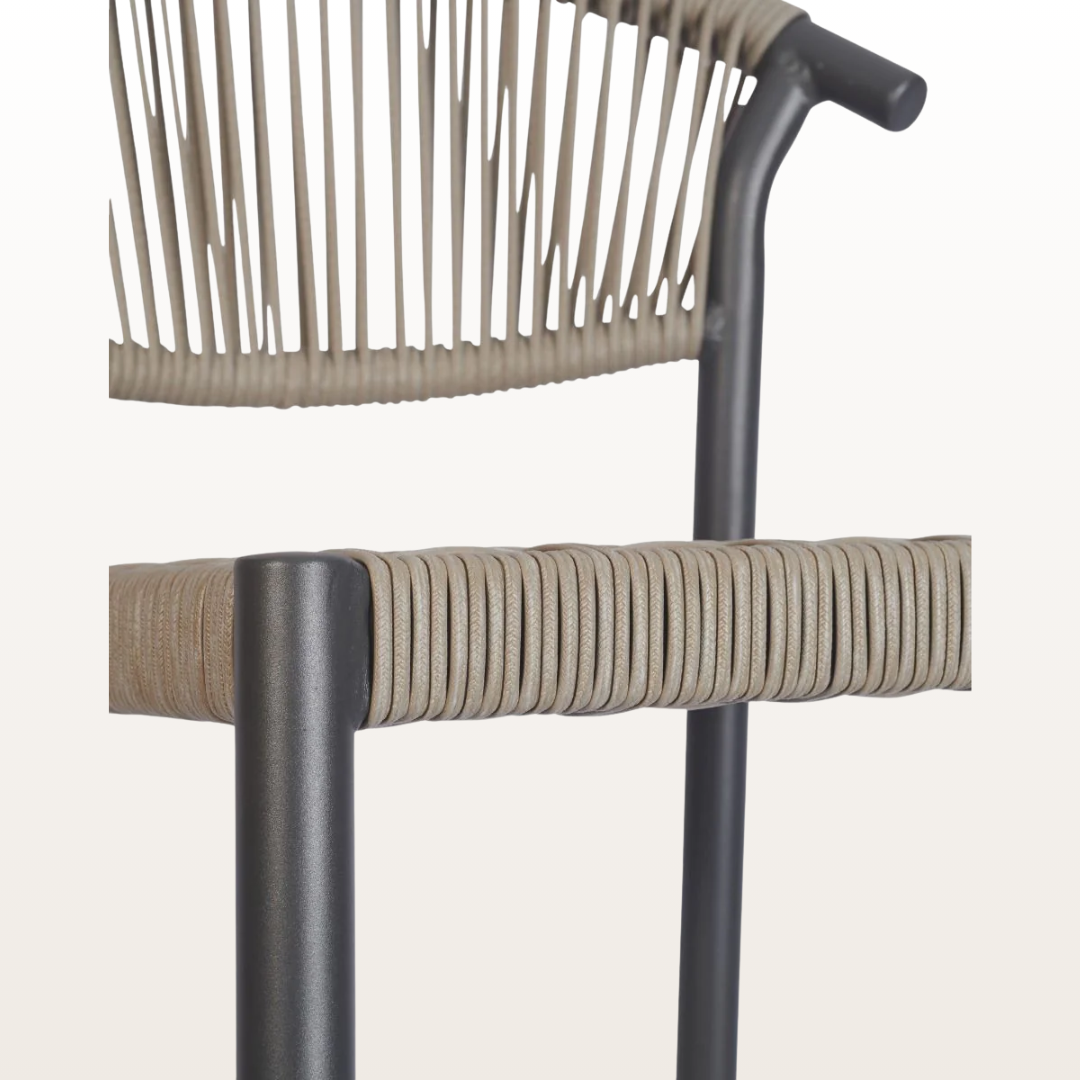 Barcelona High Stool (Grey)_Detailed View