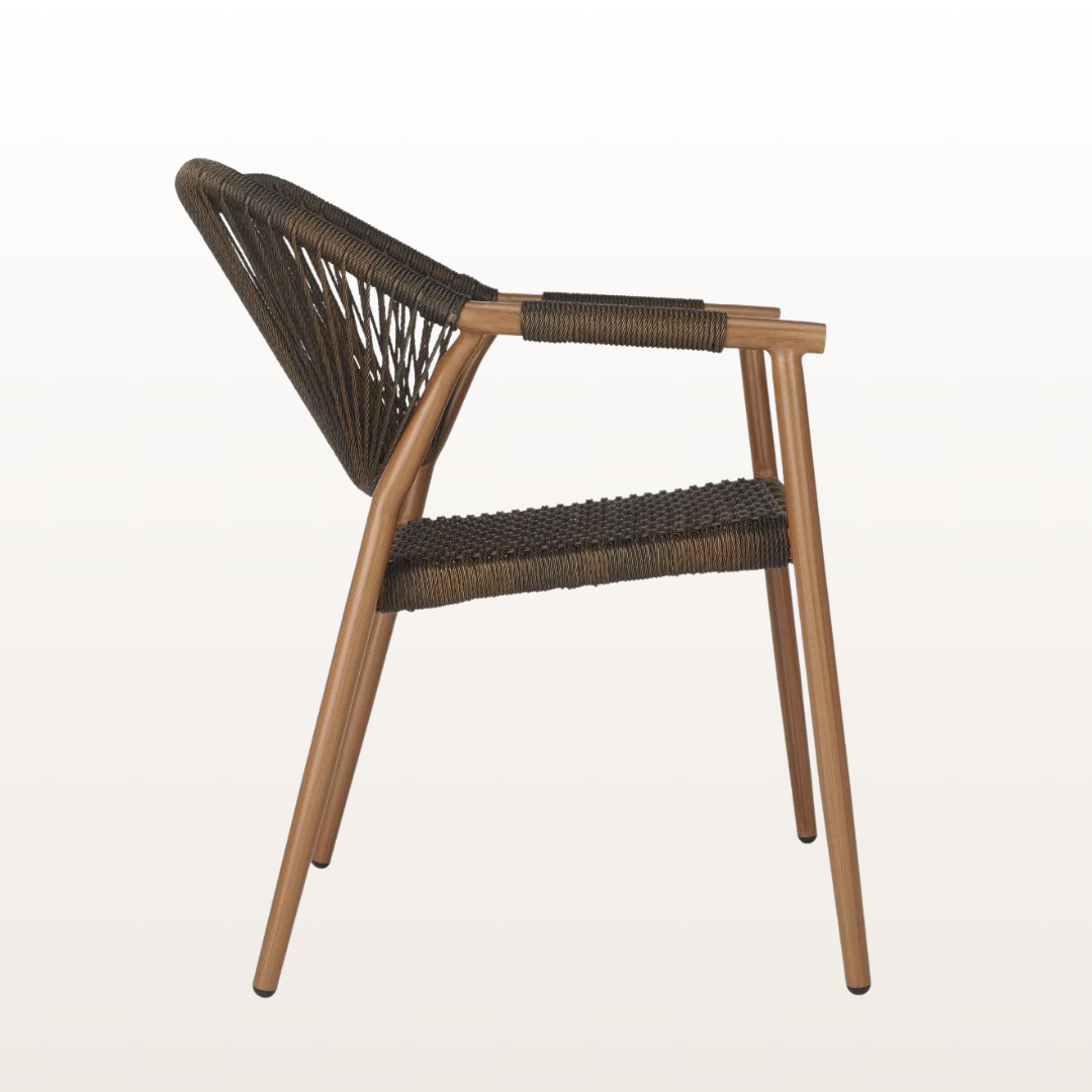 Valencia Armchair (Bronze)-Side View