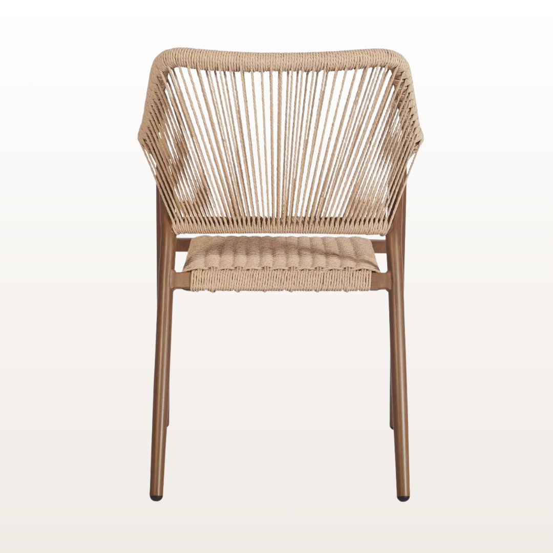 Valencia Armchair (Cream)-Back View