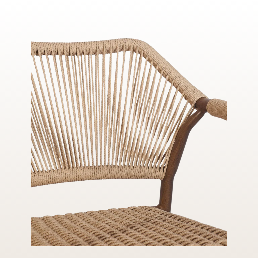 Valencia Armchair (Cream)-Detail View